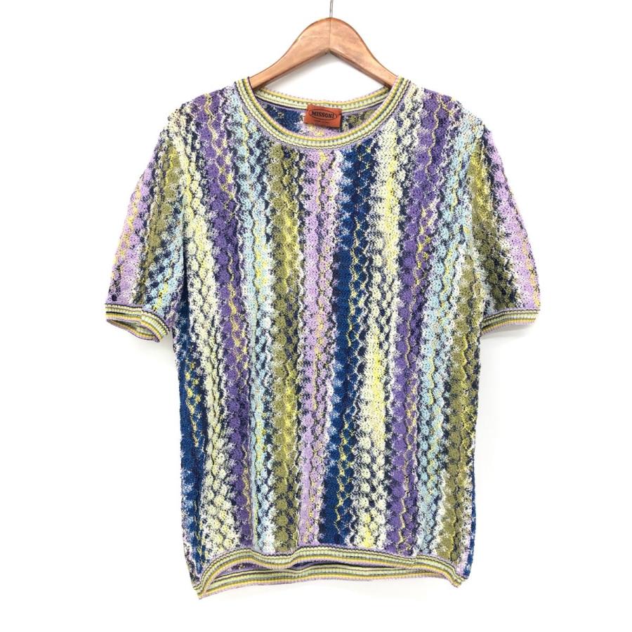 MISSONI ミッソーニ カットソー 未使用品 46 マルチカラー レディース 