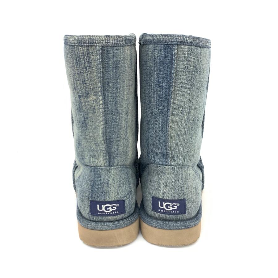 UGG アグ ムートンブーツ 良好 25 ブルー デニム 内ボア UGG アグ ムートンブーツ 良好 25 ブルー デニム 内ボア