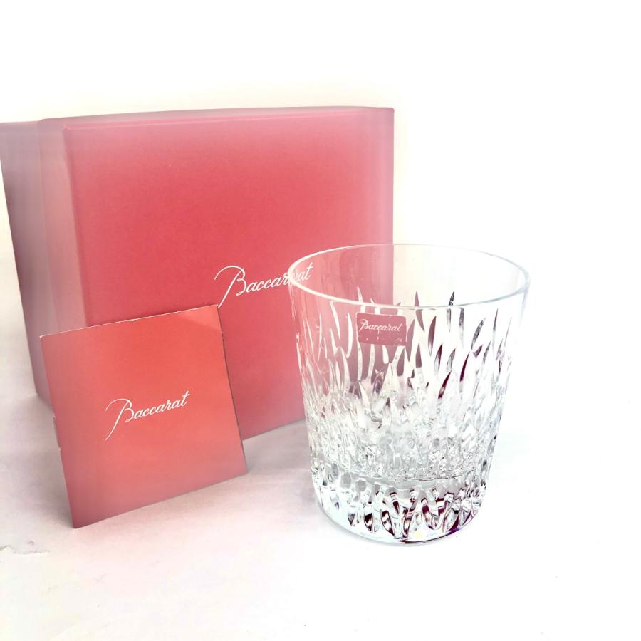 Baccarat バカラ ロックグラス 箱付 新品同様 クリア クリスタル Baccarat バカラ ロックグラス 箱付 新品同様 クリア クリスタル