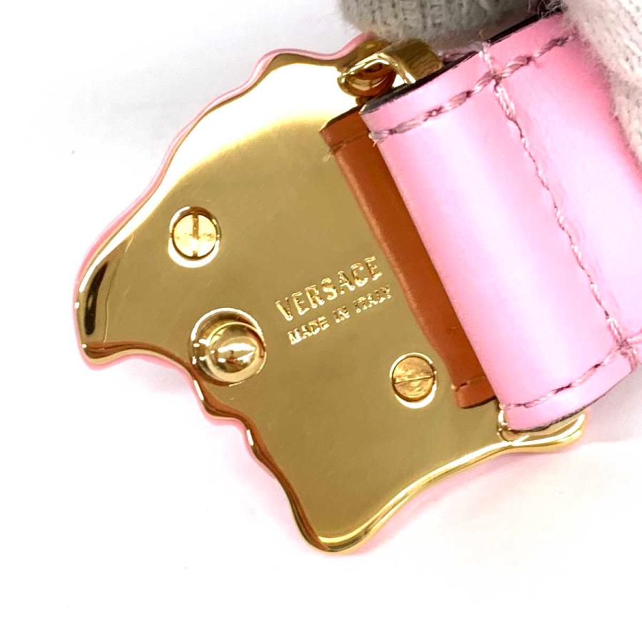 VERSACE ヴェルサーチェ ベルト 良好 60/24 ピンク メデューサ VERSACE ヴェルサーチェ ベルト 良好 60/24 ピンク メデューサ
