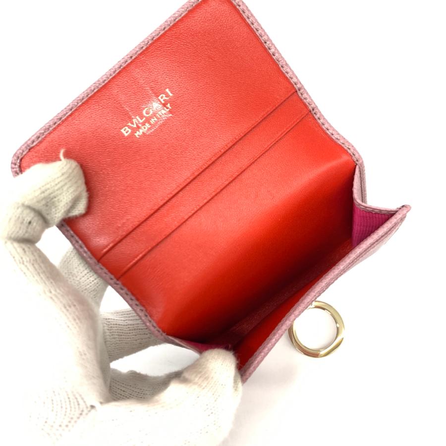 BVLGARI ブルガリ カードケース 美品 バイオレット レディース BVLGARI ブルガリ カードケース 美品 バイオレット レディース
