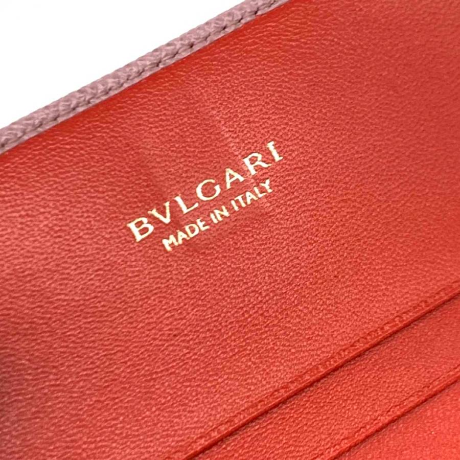 BVLGARI ブルガリ カードケース 美品 バイオレット レディース BVLGARI ブルガリ カードケース 美品 バイオレット レディース