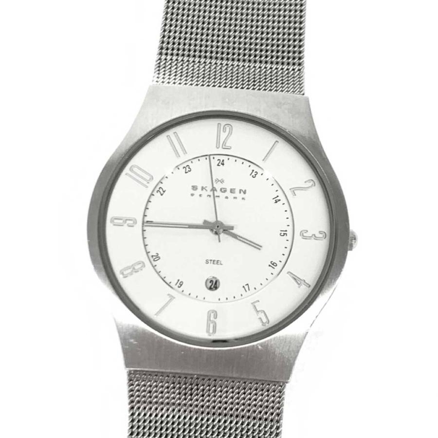 Skagen スカーゲン  腕時計 良好  233XLSS シルバーカラー SS メンズ ウォッチ watch｜tifana｜04