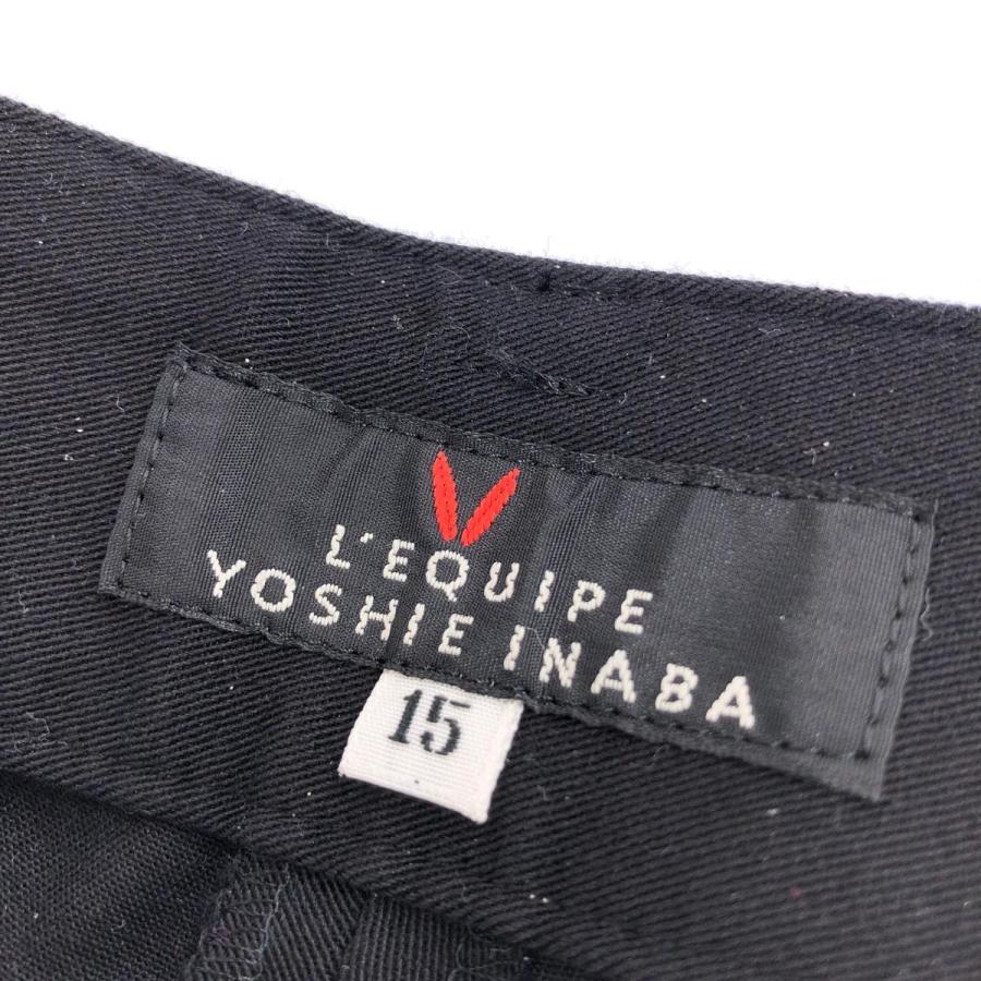 L'EQUIPE YOSHIE INABA レキップヨシエイナバ  パンツ  大きいサイズ15  ブラック  レディース  ボトムス 無地｜tifana｜04