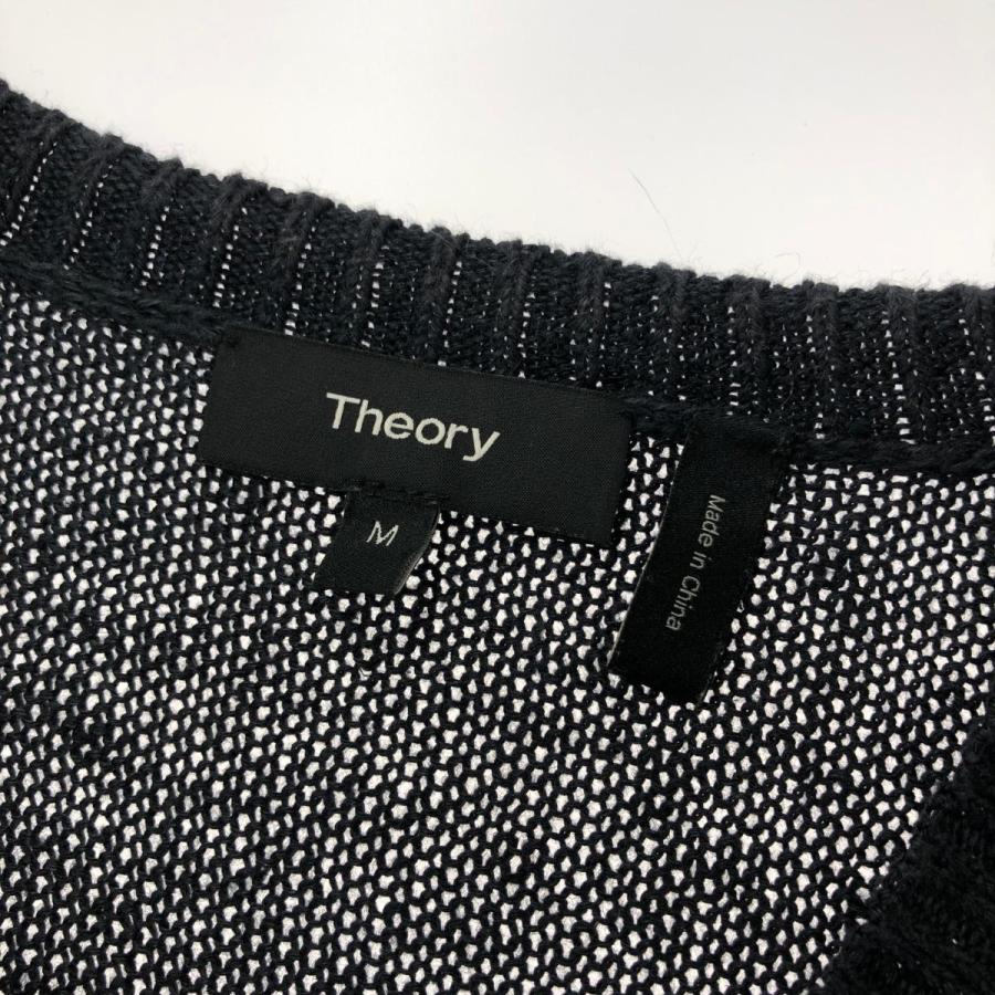 theory セオリー Vネックリネンニット セーター M ネイビー theory セオリー Vネックリネンニット セーター M ネイビー