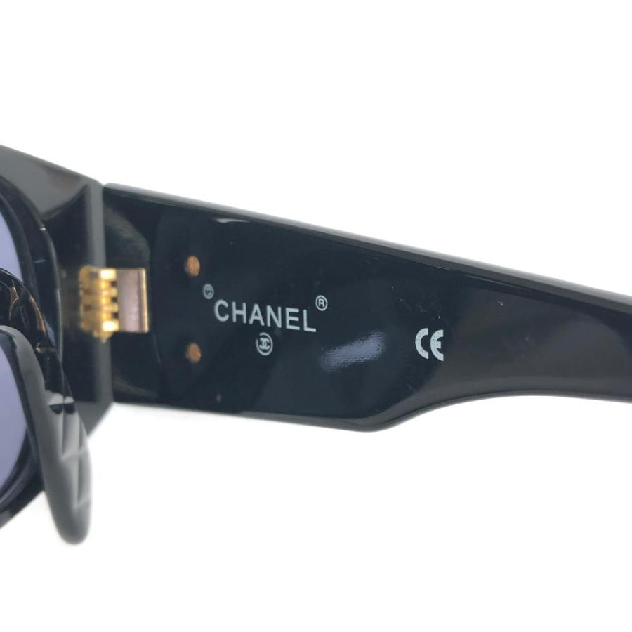 CHANEL シャネル ヴィンテージ サングラス 美品 01450 ブラック CHANEL シャネル ヴィンテージ サングラス 美品 01450 ブラック