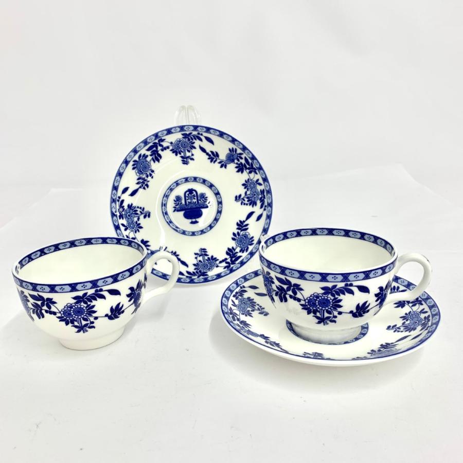 MINTON ミントン ブルーデルフト カップ&ソーサ― 2客セット 箱 MINTON ミントン ブルーデルフト カップ&ソーサ― 2客セット 箱