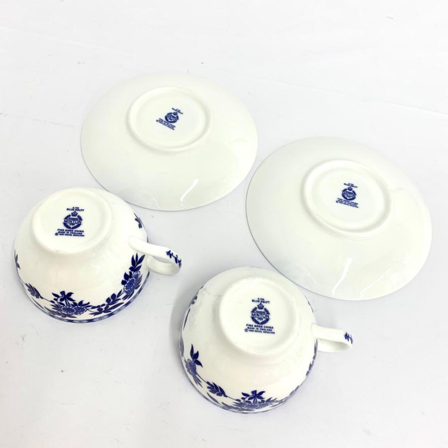 MINTON ミントン ブルーデルフト カップ&ソーサ― 2客セット 箱 MINTON ミントン ブルーデルフト カップ&ソーサ― 2客セット 箱