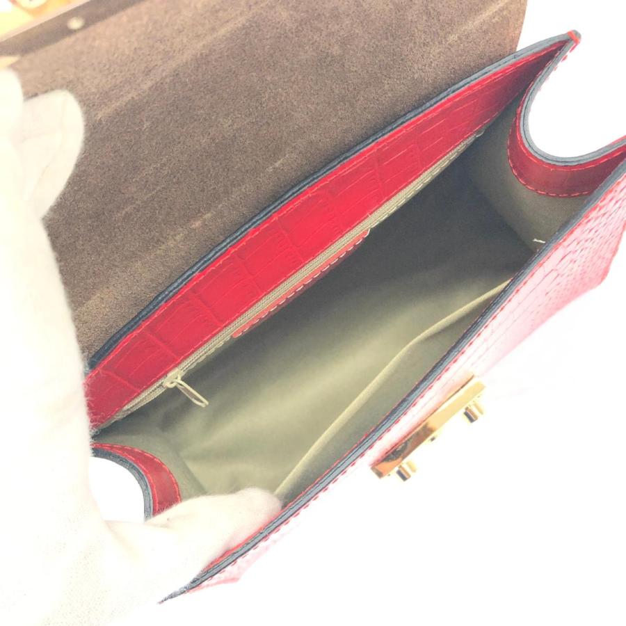 Borsa Carina ボルサカリーナ ハンドバッグ 未使用品 レッド Borsa Carina ボルサカリーナ ハンドバッグ 未使用品 レッド