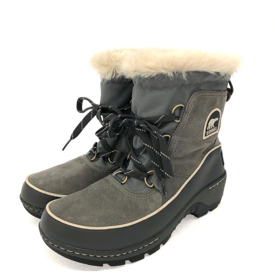 値下げ【美品】SOREL スエードレザースノーブーツグレー25cm