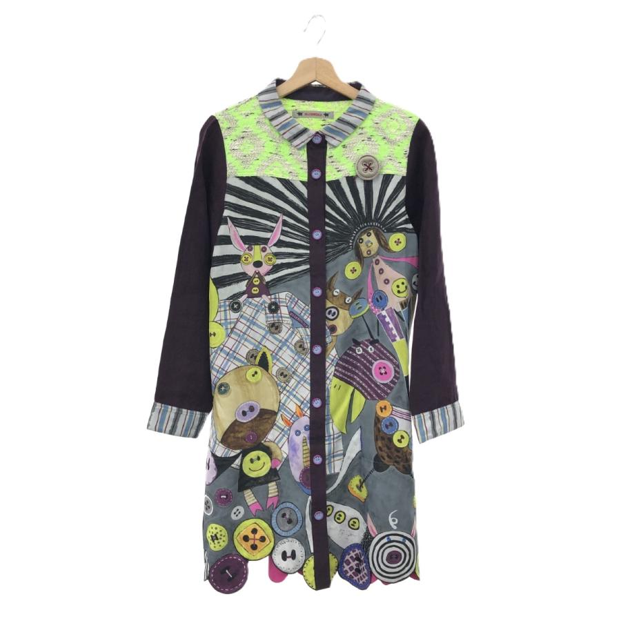 OLLEBOREBLA アルベロベロ シャツワンピース 良好 マルチカラー  