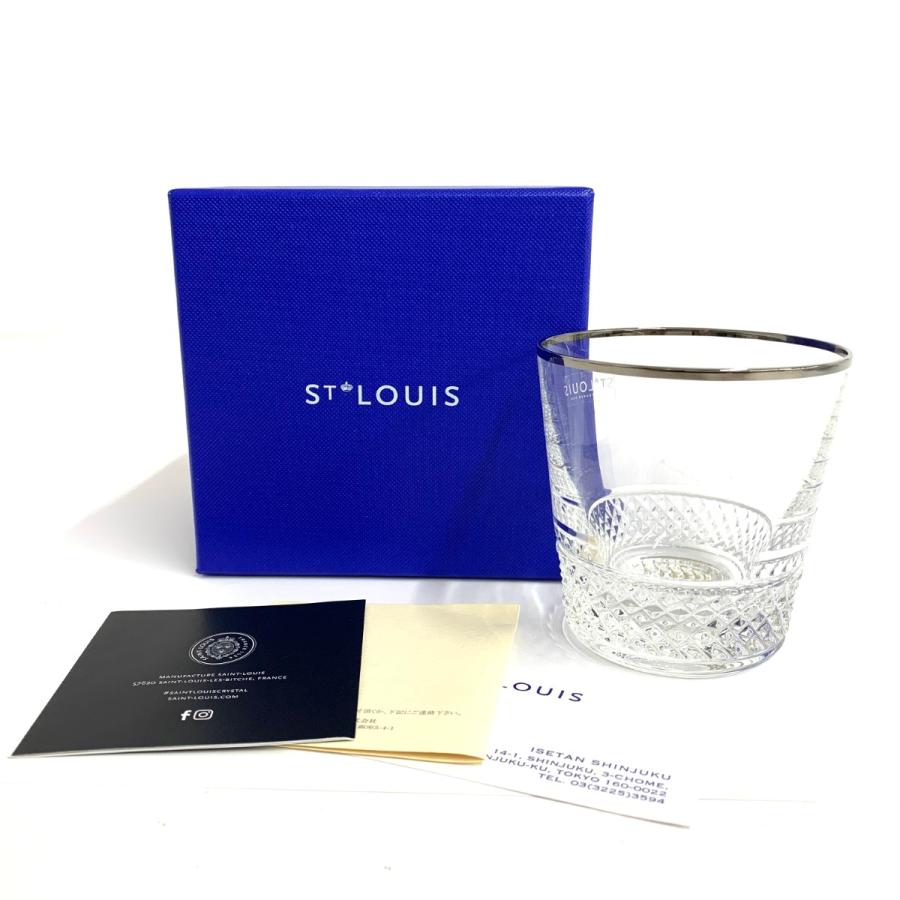 SAINT-LOUIS サンルイ ロックグラス 未使用品 プラチナ ダイヤ