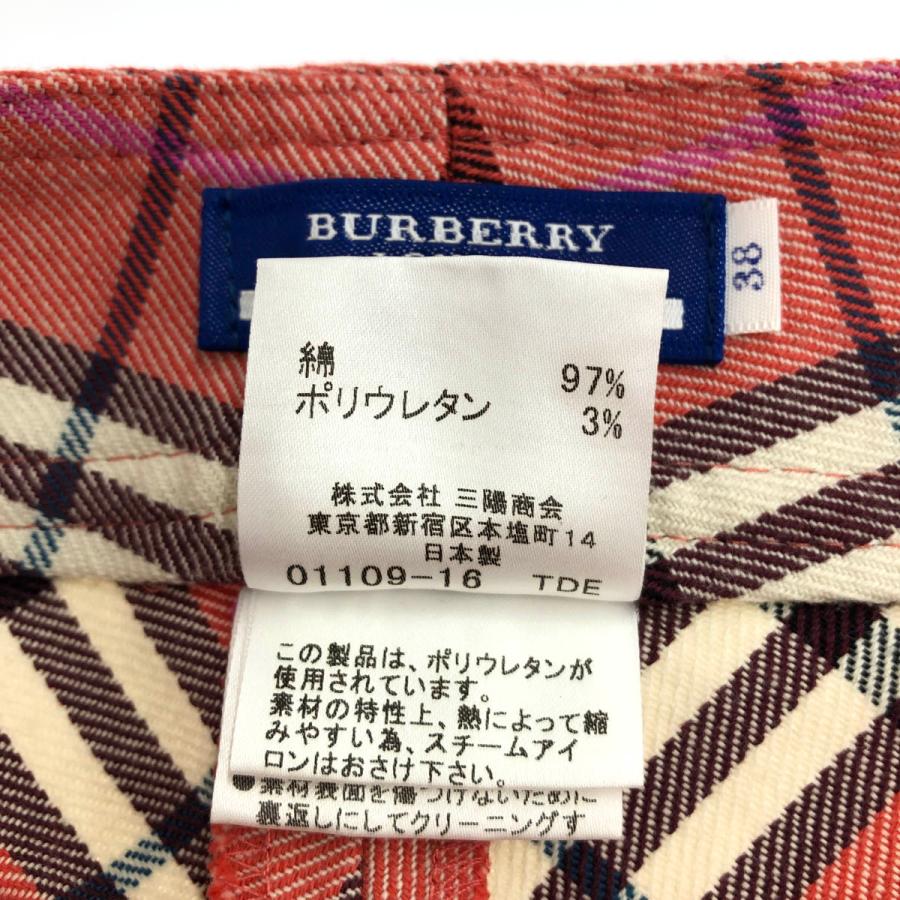 BURBERRY BLUE LABEL バーバリーブルーレーベル パンツ 良好 BURBERRY BLUE LABEL バーバリーブルーレーベル パンツ 良好