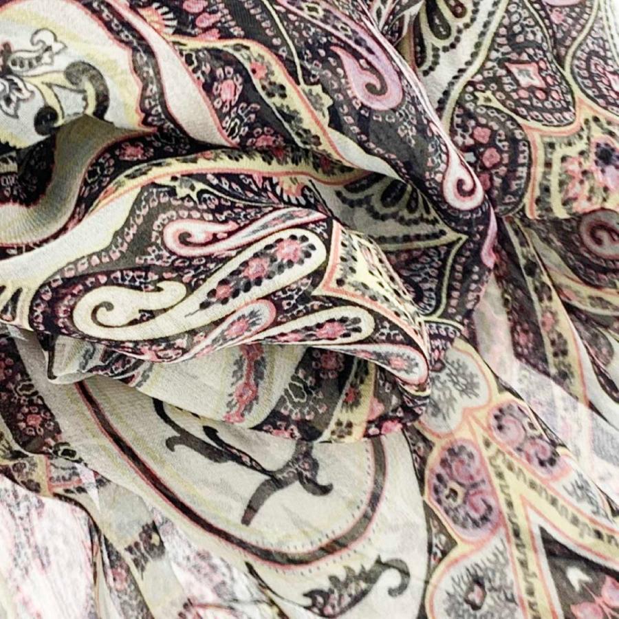 ETRO 100%シルク ストール・ショール マルチカラー Amazon