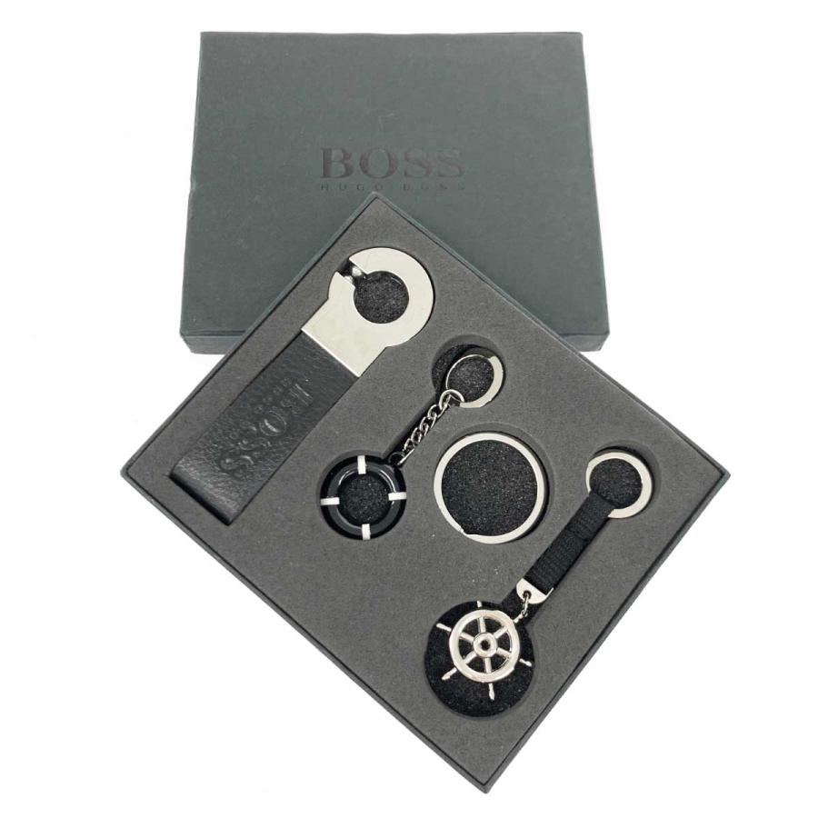 HUGO BOSS ヒューゴボス キーリングセット 新品同様 シルバー HUGO BOSS ヒューゴボス キーリングセット 新品同様 シルバー