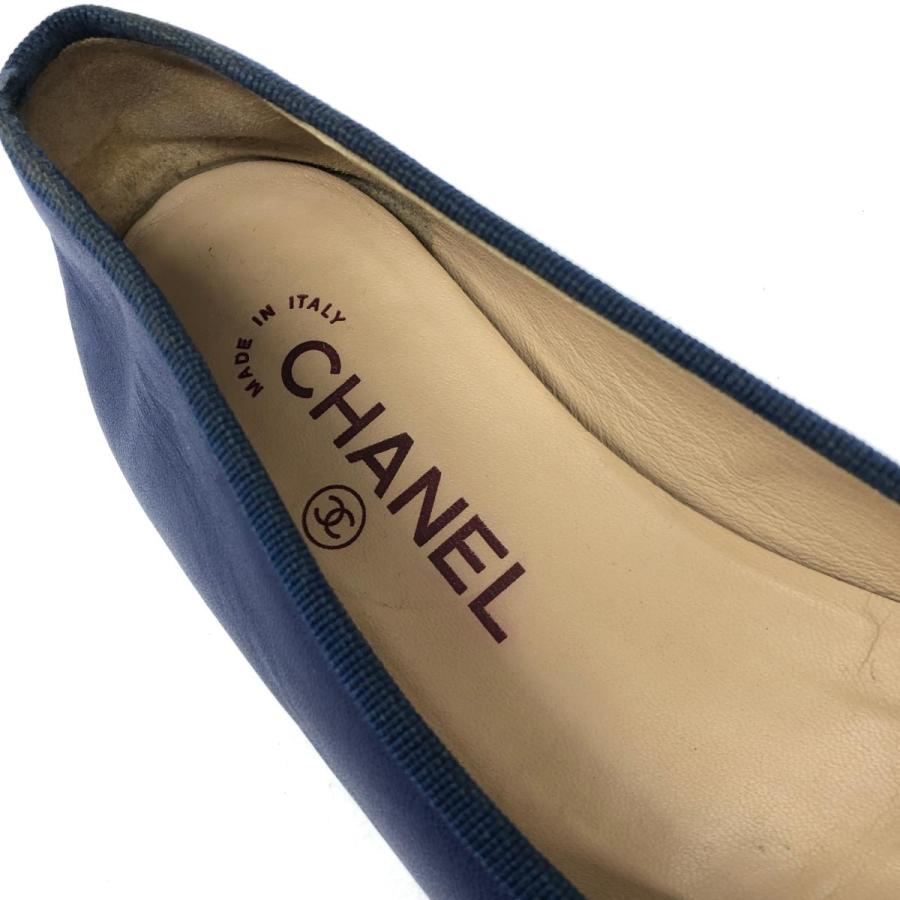 CHANEL シャネル バレエシューズ 35 1/2C G02819 ゴールドカラー CHANEL シャネル バレエシューズ 35 1/2C G02819 ゴールドカラー