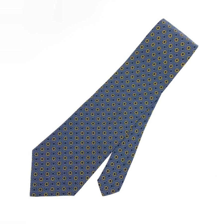Ermenegildo Zegna エルメネジルドゼニア ネクタイ 良好 ブルー シルク 