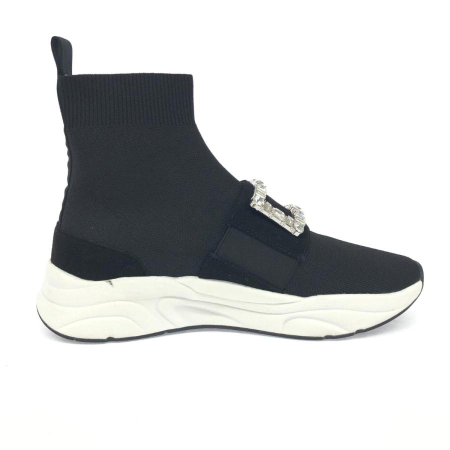 【極美品】プラスダイアナ ニットソックススニーカー ビジュー 24.5 DIANA ダイアナ プラスダイアナ ビジューソックススニーカー 美