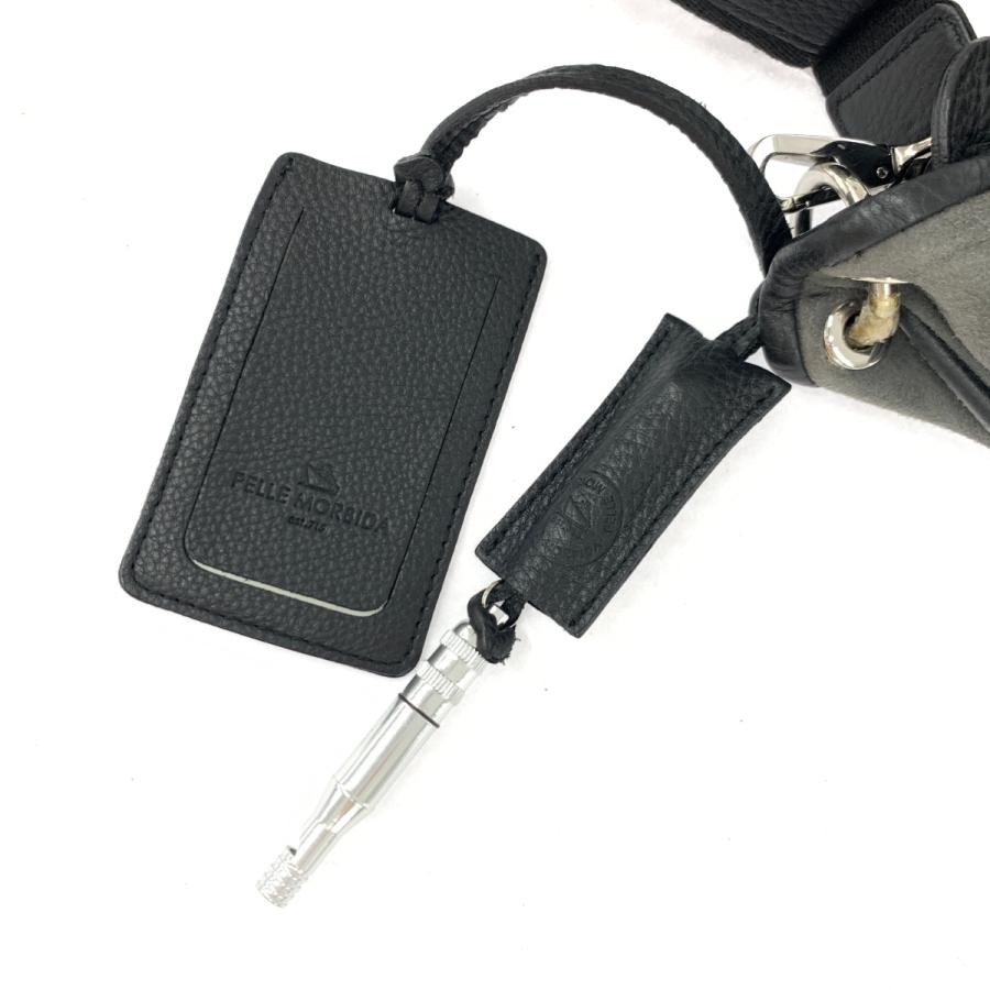 PELLE MORBIDA ペッレモルビダ ワンショルダーバッグ グレー PELLE MORBIDA ペッレモルビダ ワンショルダーバッグ グレー