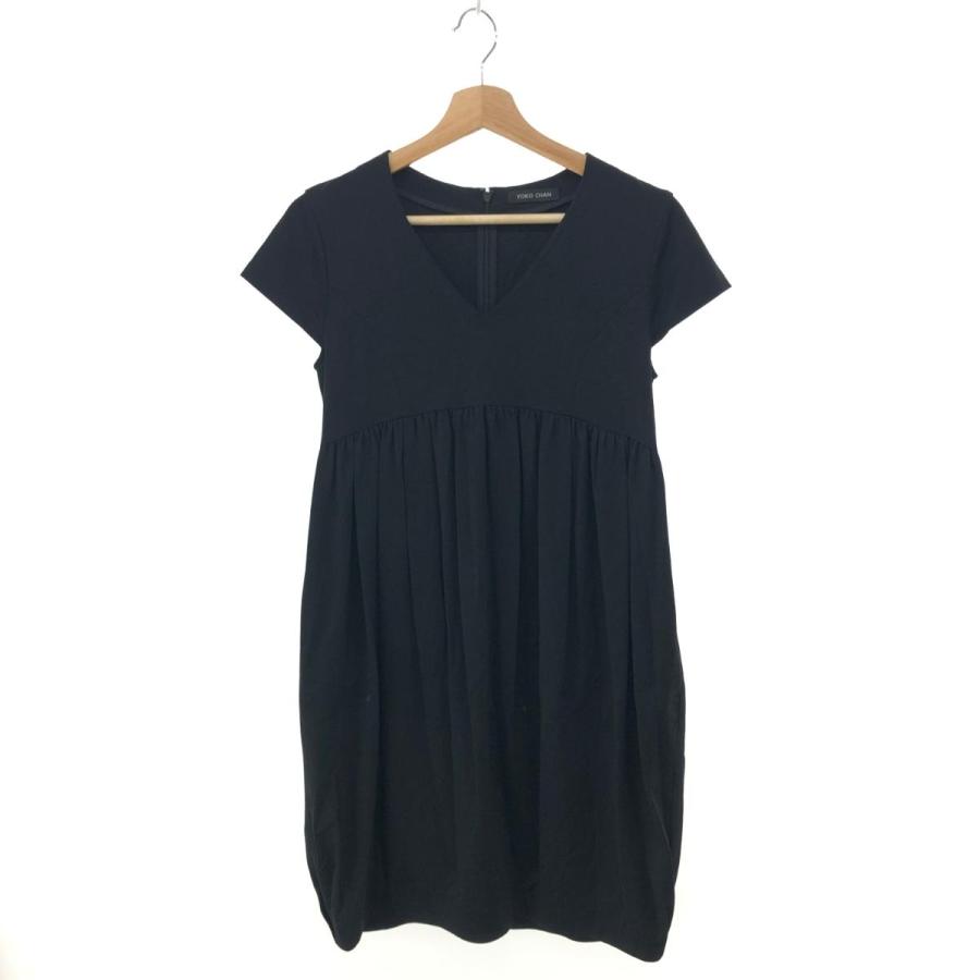 ヨーコチャン コクーンワンピース ブラック YOKOCHAN ヨーコチャン コクーンワンピース 38 YCD-14SS-096 ブラック