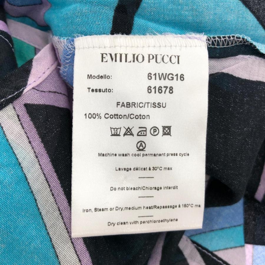 EMILIO PUCCI エミリオプッチ チュニック 良好 サイズM ブルー EMILIO PUCCI エミリオプッチ チュニック 良好 サイズM ブルー