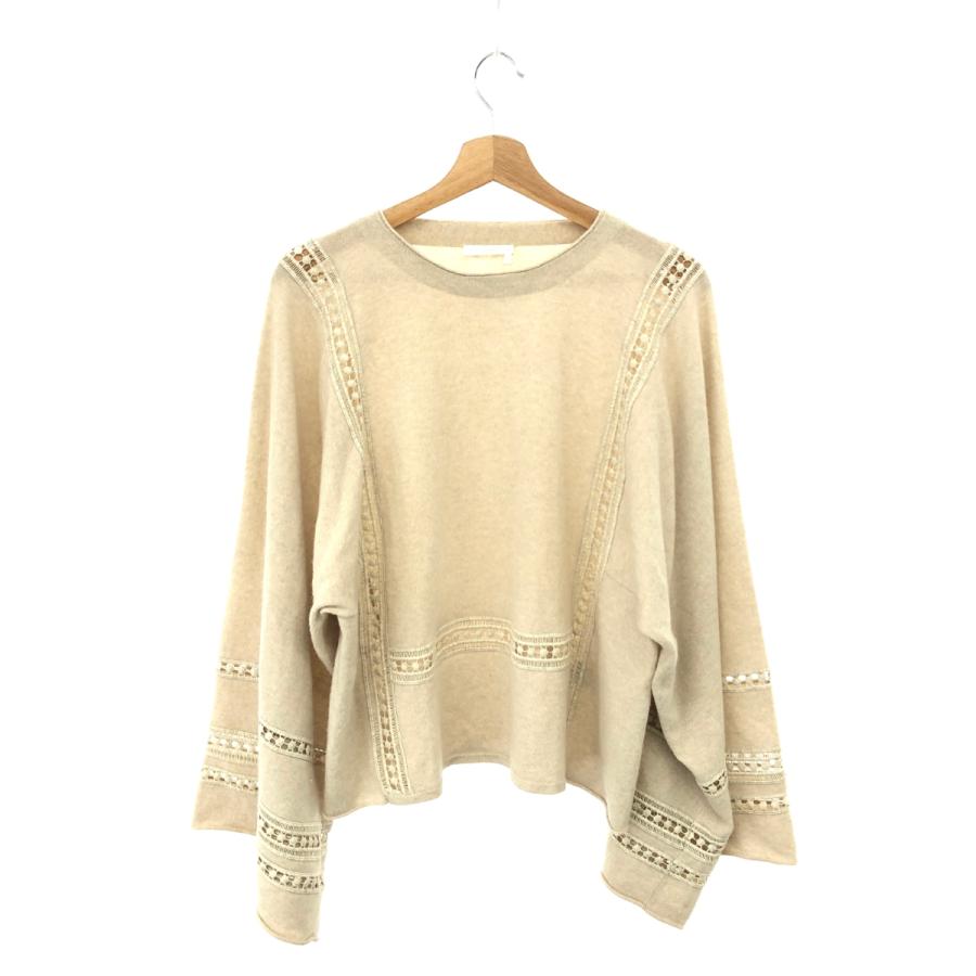 Chloe クロエ ボリュームスリーブニット XS ベージュ カシミヤ混 
