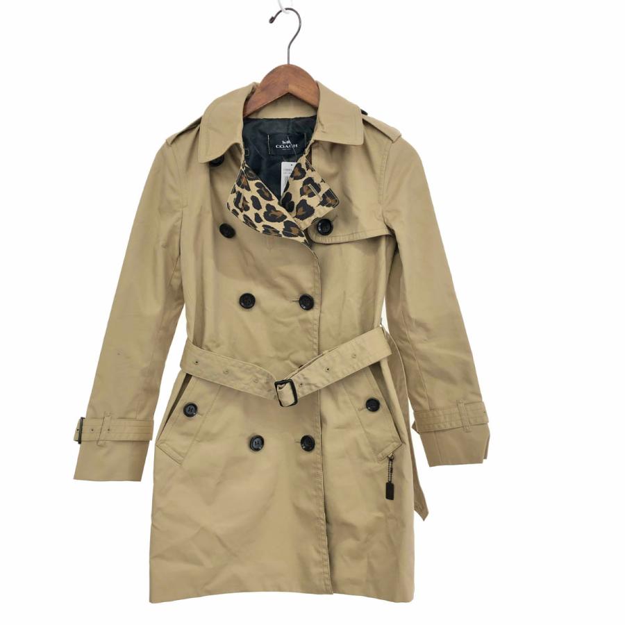 COACH コーチ トレンチコート ベージュ レディース