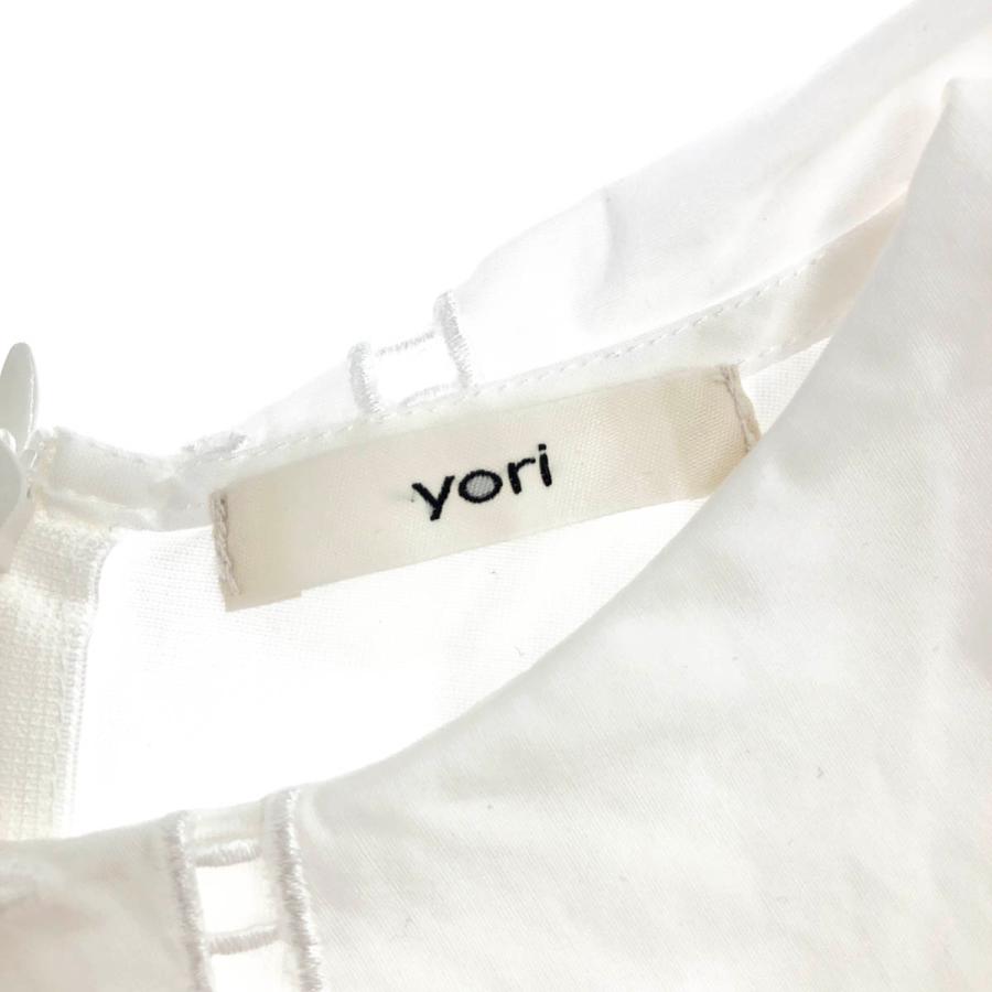 yori ヨリ スカラップカラーロンTee YR2211-137AW-6 ホワイト 