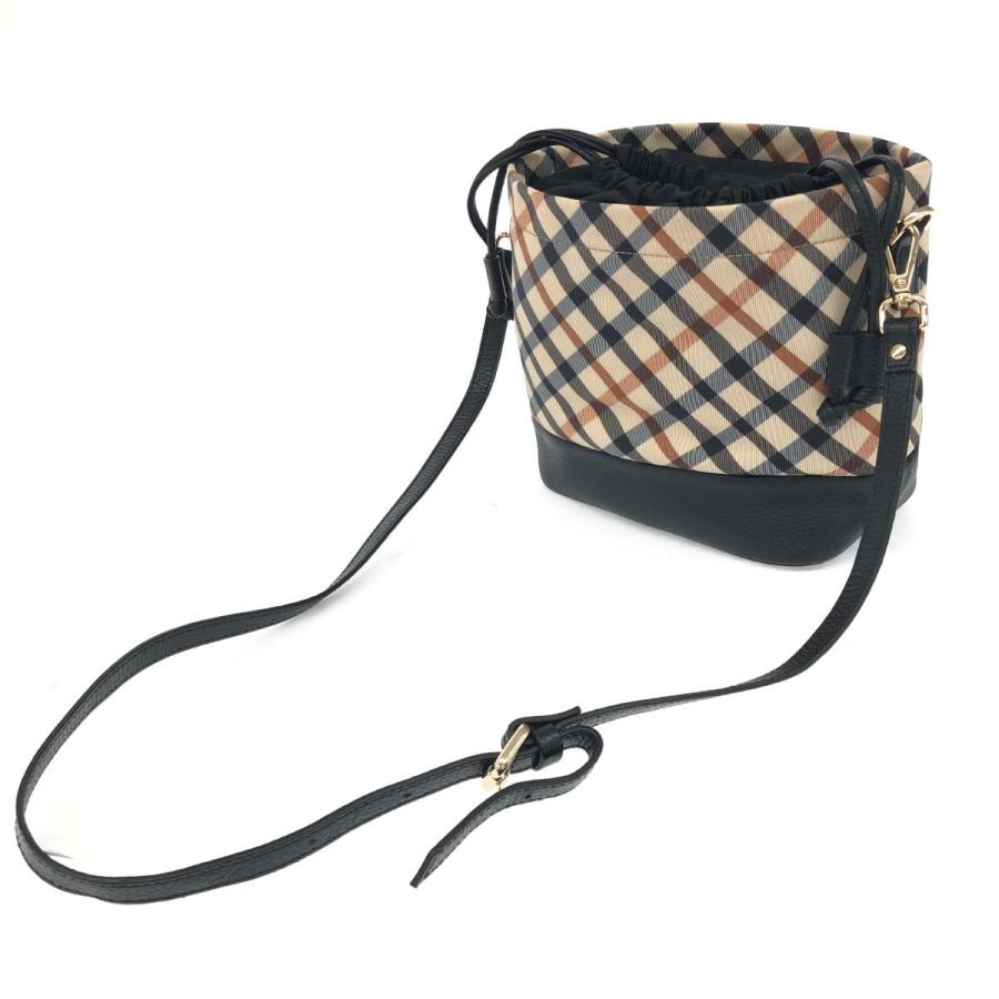DAKS LONDON ダックスロンドン ショルダーバッグ ブラック ナイロン 