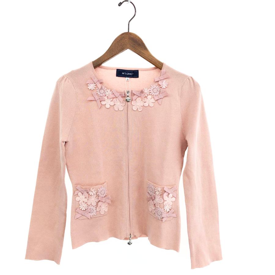 エムズグレイシー カーディガン ピンク サイズ38 M'S GRACY