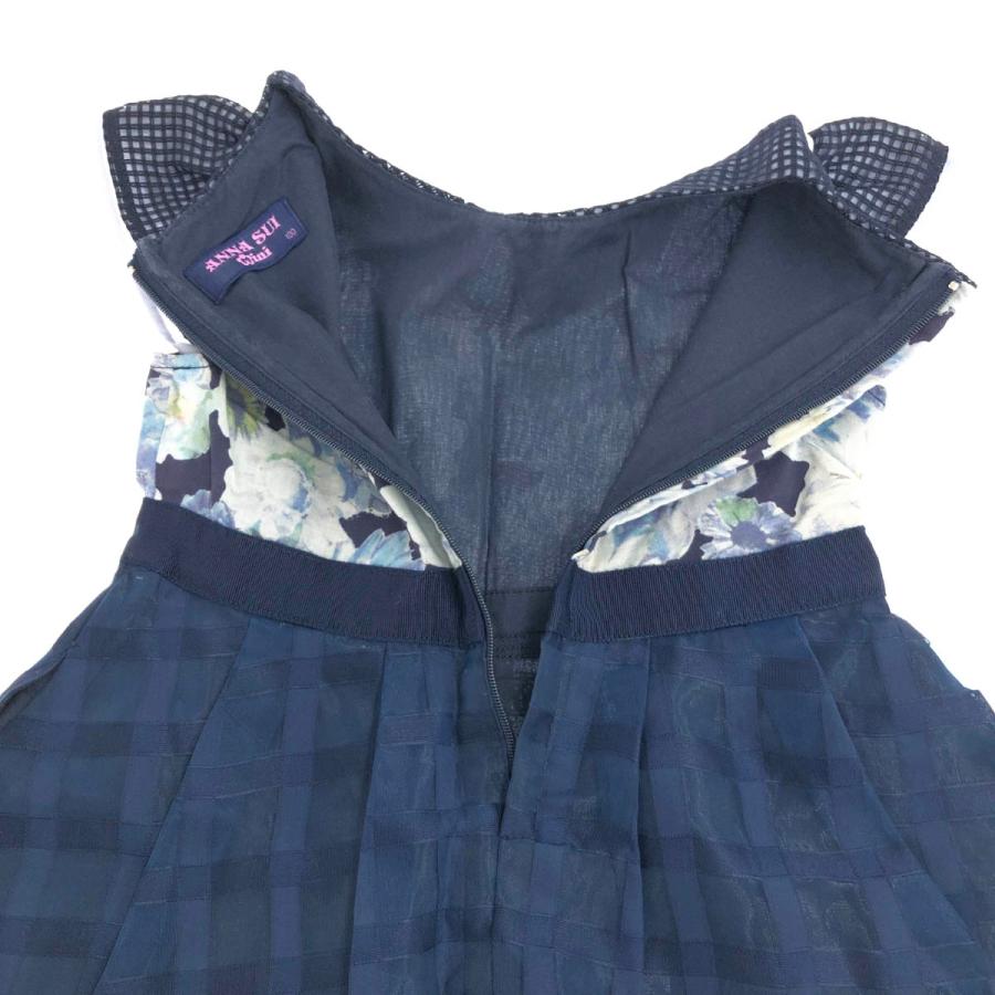 ANNA SUI アナスイ ワンピース キッズサイズ100 ネイビー キッズ ANNA SUI アナスイ ワンピース キッズサイズ100 ネイビー キッズ