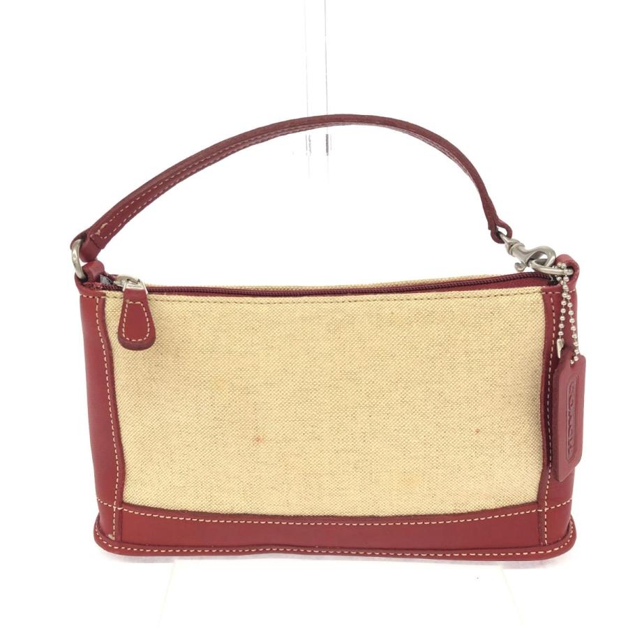COACH オールドコーチ アクセサリーポーチ 6115 ボルドー/ベージュ 