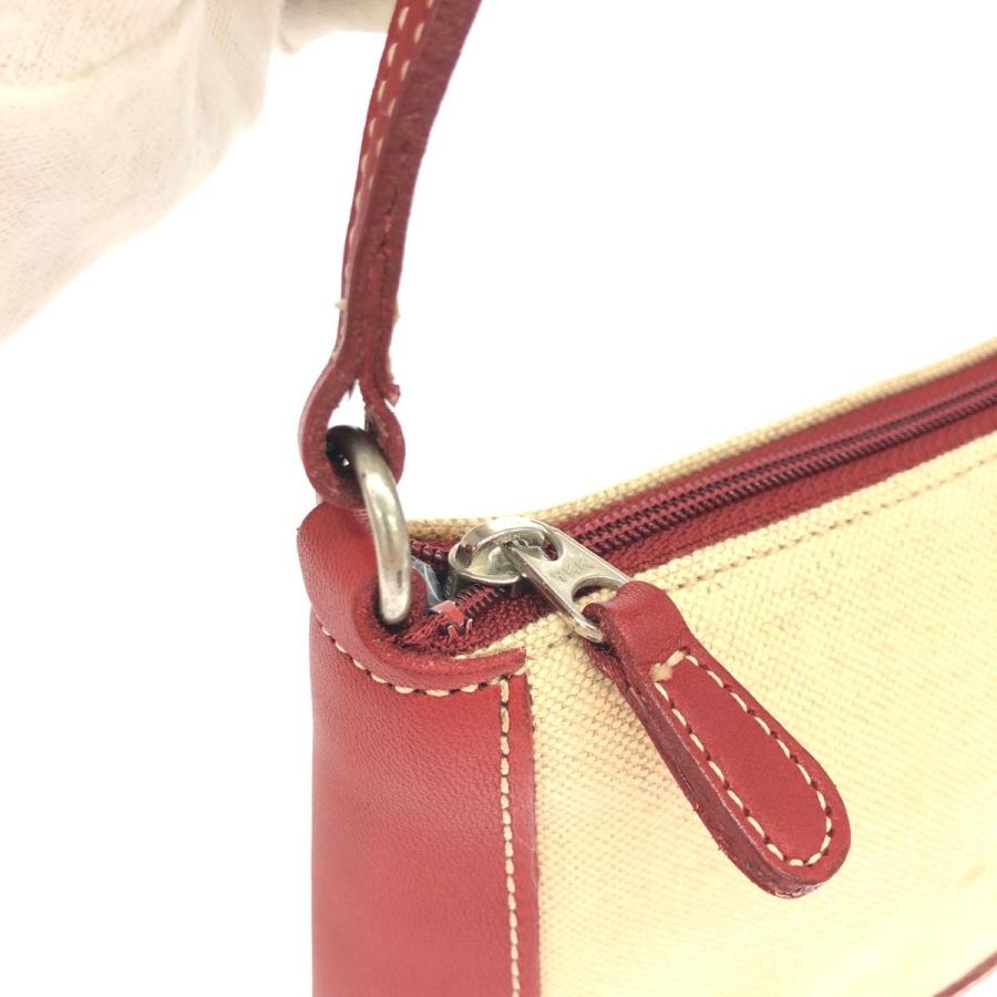 COACH オールドコーチ アクセサリーポーチ 6115 ボルドー/ベージュ 