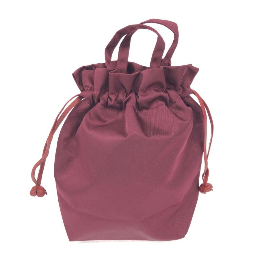 IBIZA イビサ トートバッグ 美品 ボルドー ナイロン フラワータッセル  