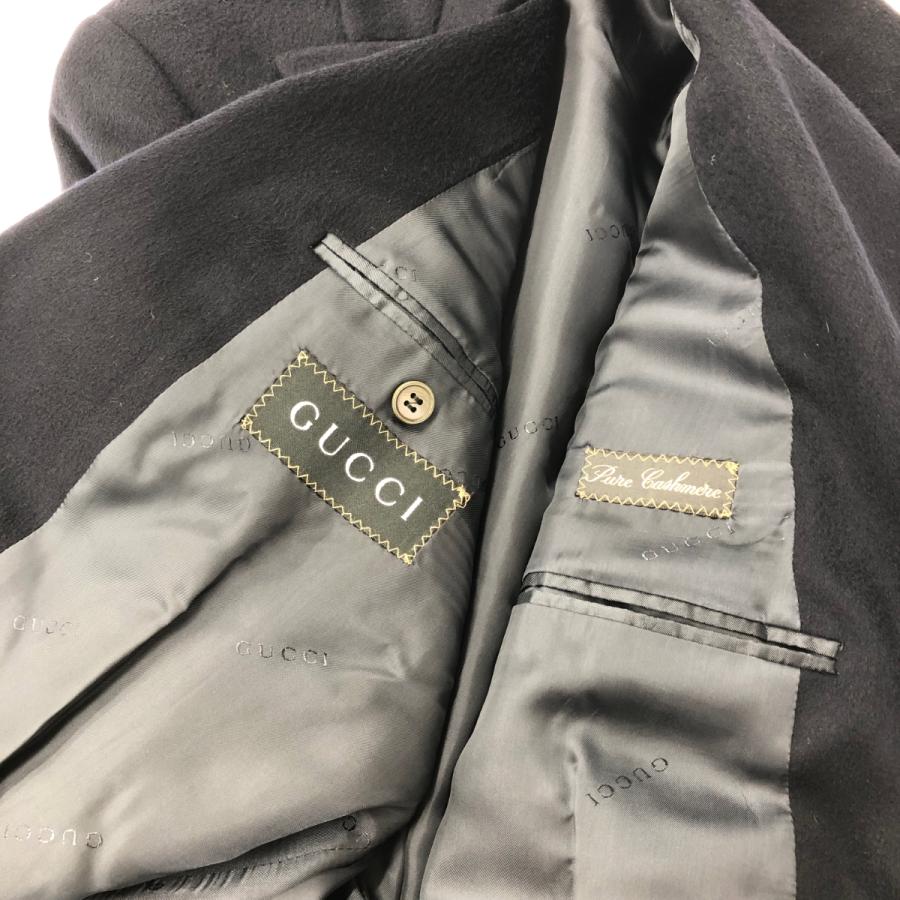 GUCCI グッチ ダブル ジャケット 良好 サイズ:50 ネイビー GUCCI グッチ ダブル ジャケット 良好 サイズ:50 ネイビー