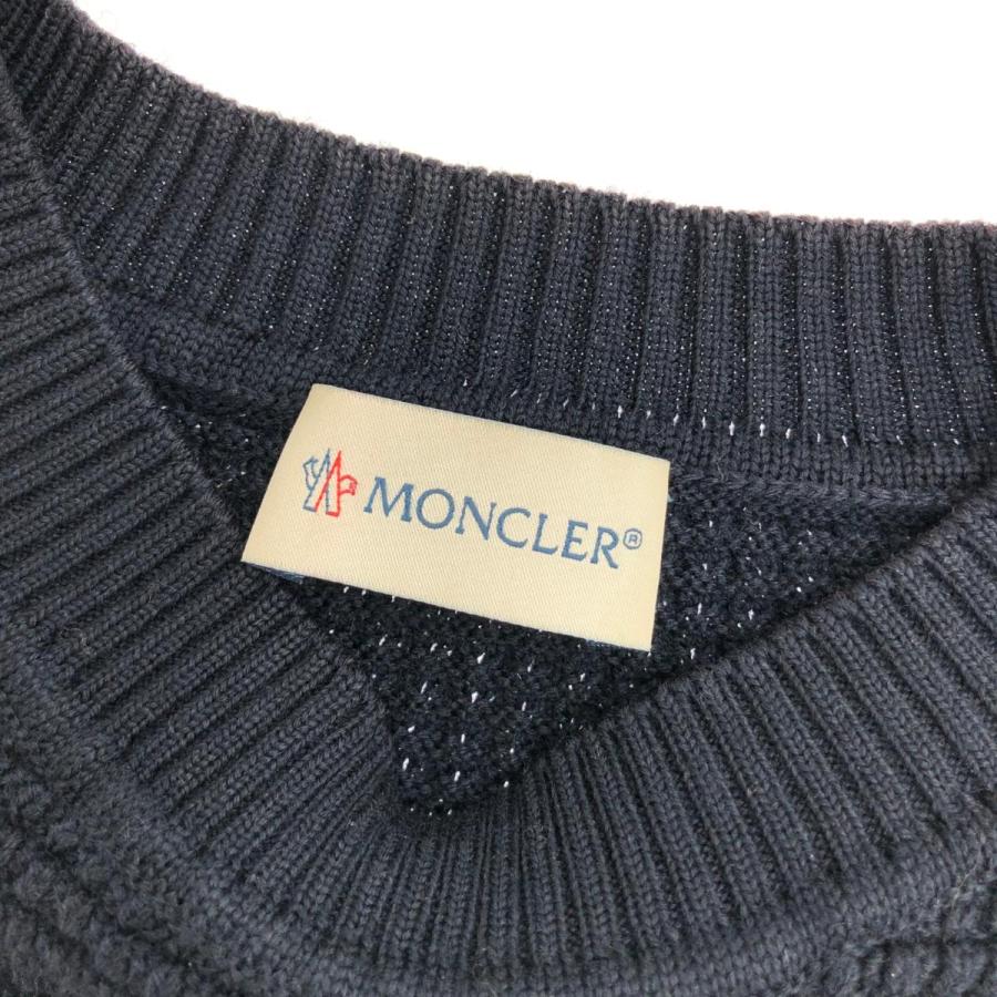 MONCLER モンクレール ワッフル ニット サイズ:M ネイビー MONCLER モンクレール ワッフル ニット サイズ:M ネイビー