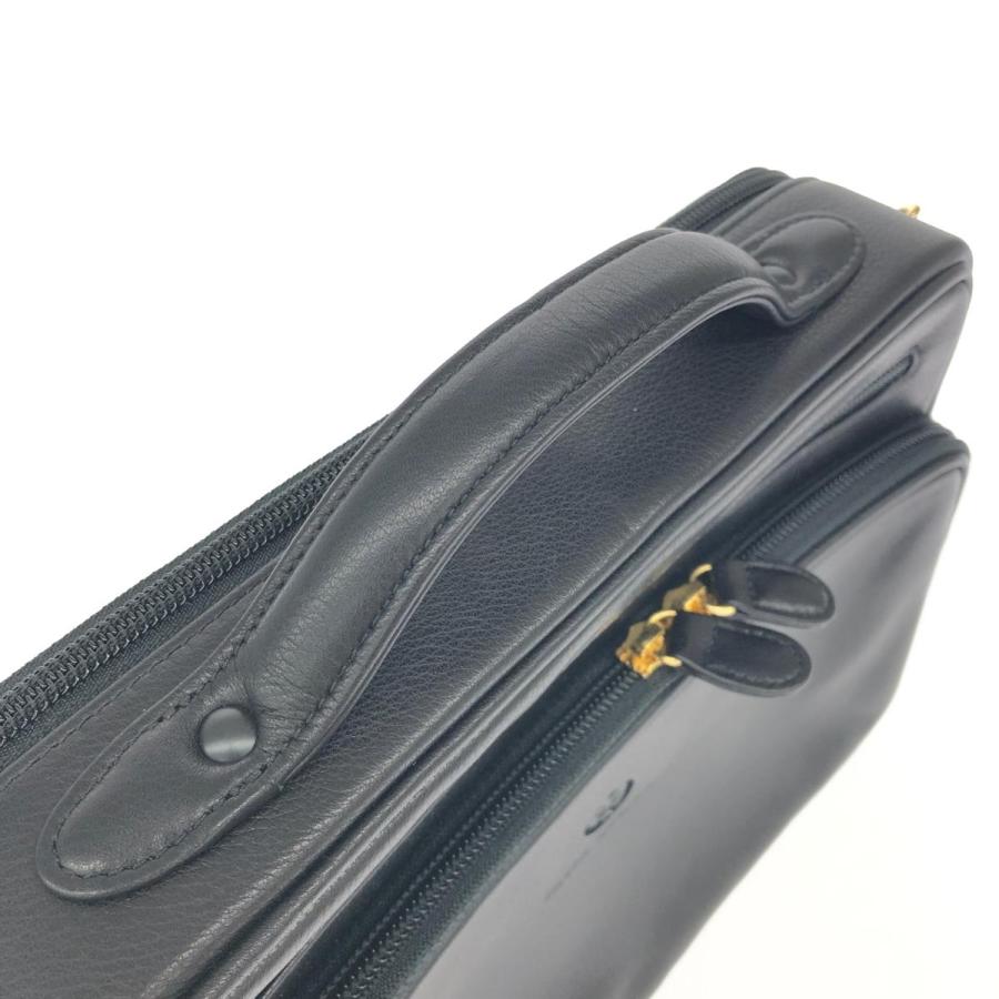 MILA SCHON ミラショーン 2WAYビジネスバッグ 美品 ブラック レザー 