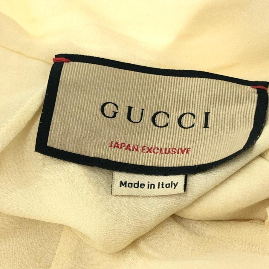 GUCCI グッチ×ヒグチユウコ 長袖ブラウス サイズ:38 ベージュ シルク 