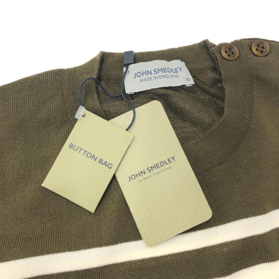 JOHN SMEDLEY ジョンスメドレー 長袖ニット 未使用品 サイズ:XS カーキ 