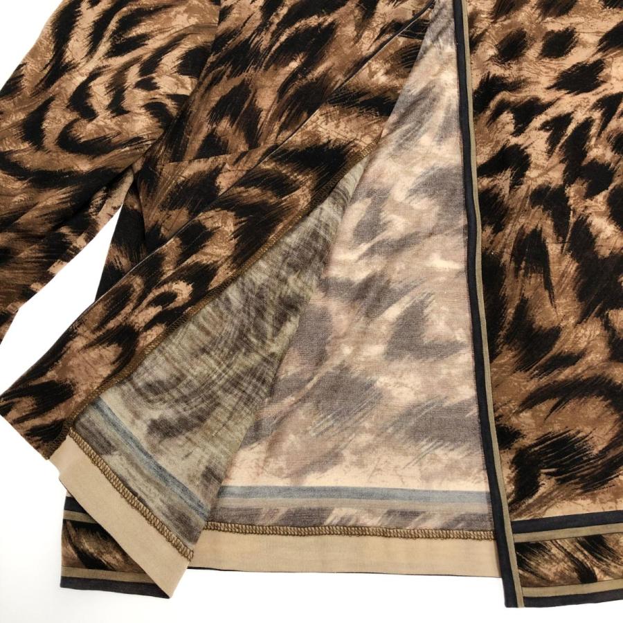 LEONARD レオナール カーディガン サイズ:L ブラウン ウールシルク  