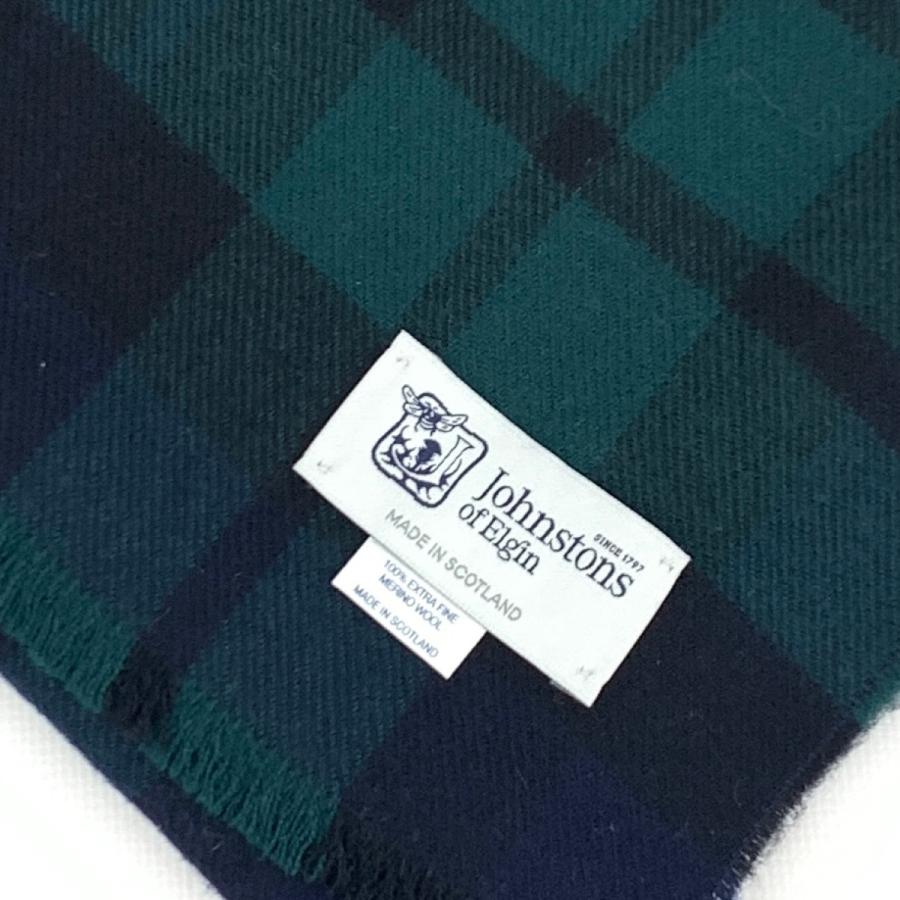 Johnstons of Elgin ジョンストンズオブエルガン マフラー グリーン 