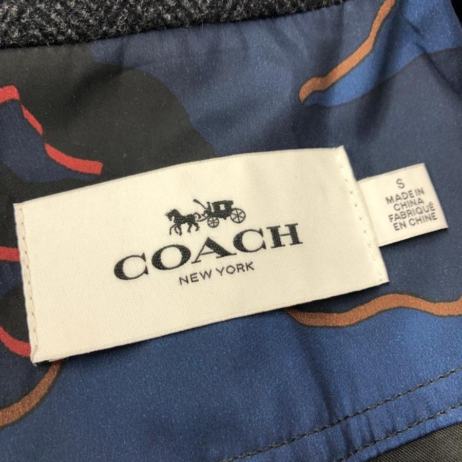 COACH コーチ チェスター コート 良好 サイズ:S ブラック/グレー COACH コーチ チェスター コート 良好 サイズ:S ブラック/グレー