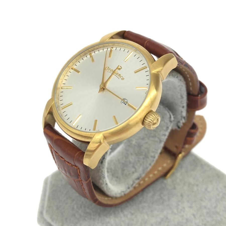 orobianco オロビアンコ 腕時計 美品 クォーツ OR0057 ゴールドカラー  