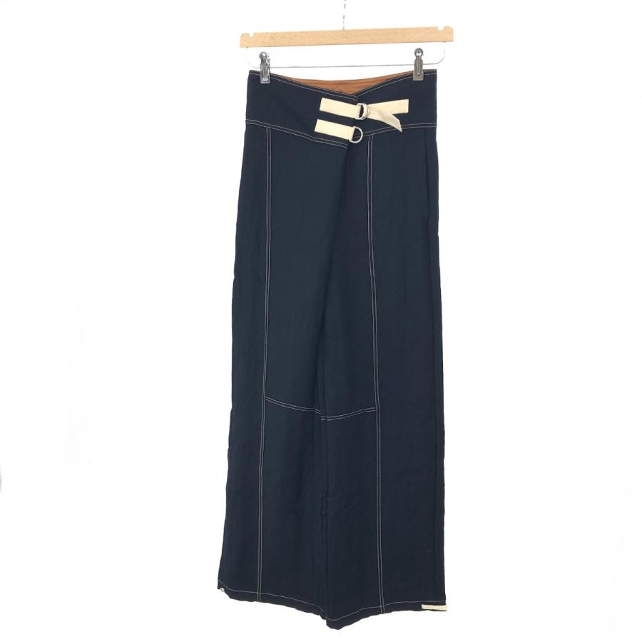 JIL SANDER ジルサンダー ワイドパンツ 良好 サイズ:36 ダーク JIL SANDER ジルサンダー ワイドパンツ 良好 サイズ:36 ダーク
