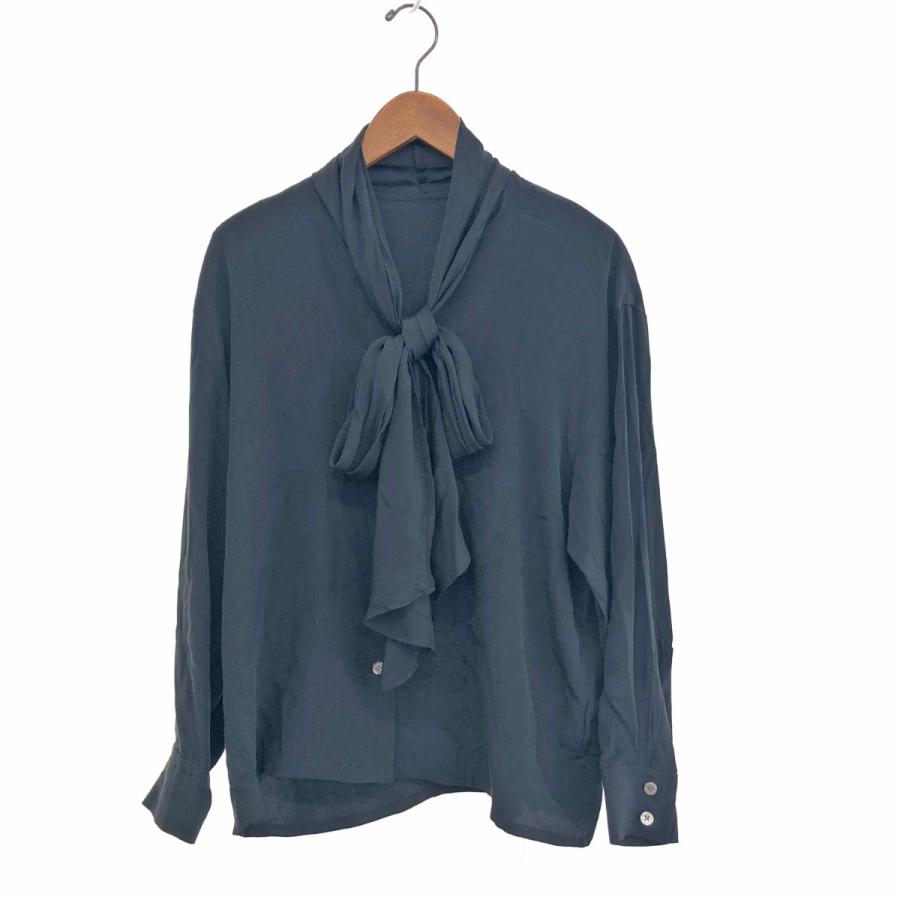 Chloe クロエ 長袖シャツ サイズ:40 ブラック シルク レディース 