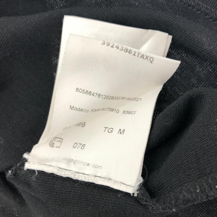 新品　MONCLER MAGLIA T-SHIRT ブラック TG 4A MONCLER(モンクレール) MAGLIA T-SHIRT半袖カットソー ブラック