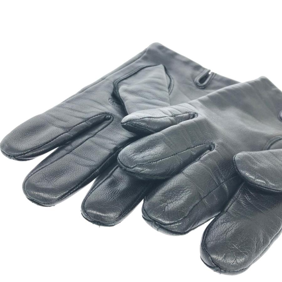 BALMAIN PARIS バルマン 手袋 ブラック レザー メンズ glove グローブ 
