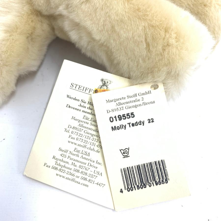 Steiff シュタイフ ぬいぐるみ 新品同様 019555 ベージュ Steiff シュタイフ ぬいぐるみ 新品同様 019555 ベージュ