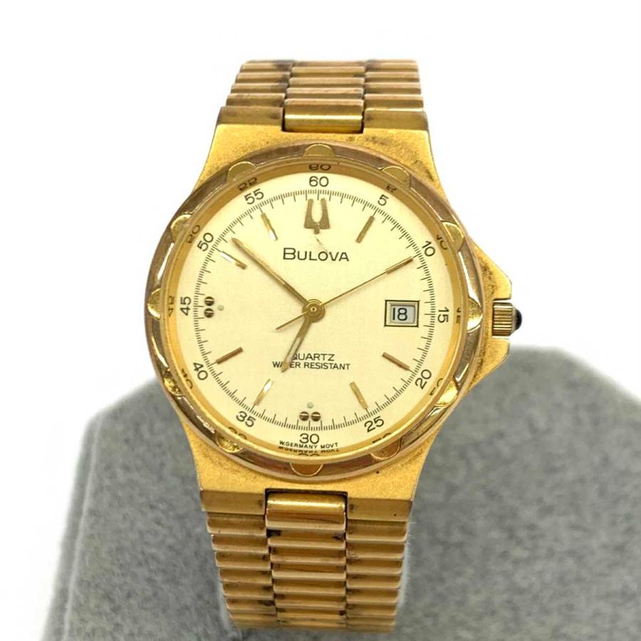 Bulova ブローバ 腕時計 クォーツ 9063-5020 ゴールドカラー SS Bulova ブローバ 腕時計 クォーツ 9063-5020 ゴールドカラー SS
