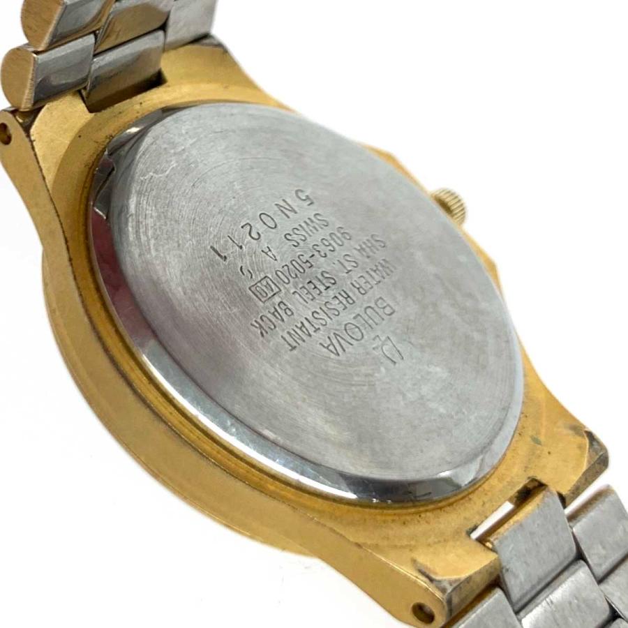 Bulova ブローバ 腕時計 クォーツ 9063-5020 ゴールドカラー SS Bulova ブローバ 腕時計 クォーツ 9063-5020 ゴールドカラー SS